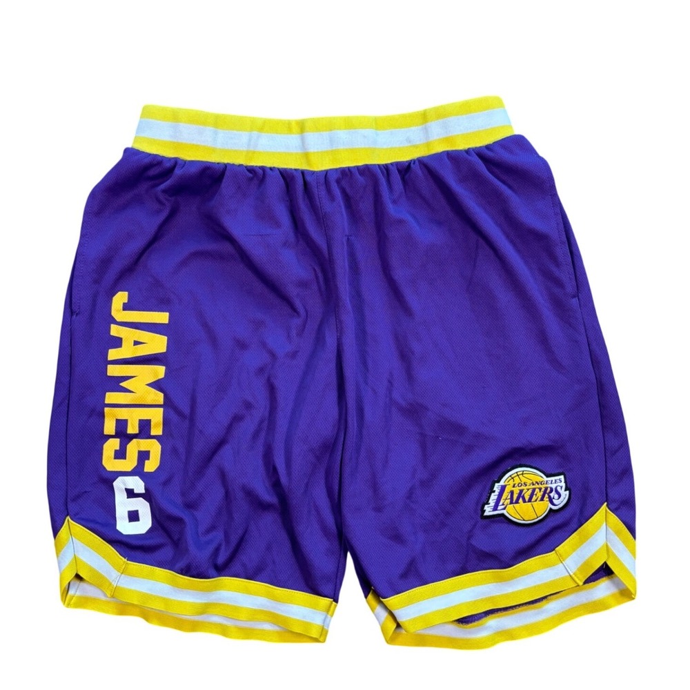 LeBron James NBA Los Angeles Lakers Basketball Shorts Size XL